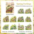 Spring Feelings waterproof PET stickers set with flowers and animals for journaling - Spring Feelings (1007)