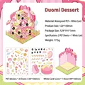 DIY Duomi Dessert σετ αυτοκόλλητα PET με 3D σκηνή από το ζαχαροπλαστείο της γάτας - Duomi Επιδόρπιο