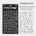 Tampons en silicone transparent avec lettres et chiffres pour décoration de journaux - Espace de Mots