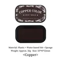 Copper color metallic water-based ink pad for DIY stamps with high-density sponge - Copper