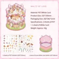 Ensemble d'autocollants scène 3D DIY Waltz of Love pour décoration scrapbooking - Valse de l'Amour