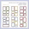 6-sheet vintage frame sticker set with adhesive backing for journaling and scrapbooking - Joyful Memo