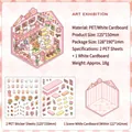 Σετ τρισδιάστατα αυτοκόλλητα DIY Art Exhibition με αυτοκόλλητα PET και κάρτα - Έκθεση Τέχνης