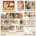 Vintage aesthetic A6 notebook stationery gift set with stickers and washi tapes - Poetic Years