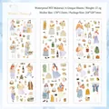 Pegatinas PET impermeables tema nieve de invierno set de 6 hojas para scrapbooking - Winter