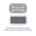 Reed Ash gray vintage ink pad for scrapbooking DIY projects with sponge and oil ink - Reed Gray