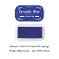 Sprinkle Blue high density oil-based ink pad for stamps measuring 55x95x22mm - Navy Blue