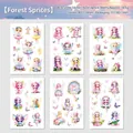 Forest Elf series temporary tattoo stickers for children featuring 6 cute fairy designs - Forest Elf