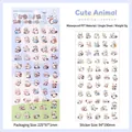 Cute Pudding Raccoon PET sticker set, waterproof decorative scrapbooking decals - Pudding Raccoon