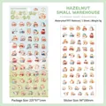 Cute hazelnut squirrel PET stickers, waterproof 9g cartoon set for journal decoration - Hazelnut Hamster