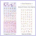Kurimaru Rabbit Bun PET waterproof stickers for planners and scrapbooking decoration - Chestnut Rabbit Bun
