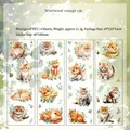 Set di adesivi PET impermeabili gatto arancione con quattro fogli decorativi disegnati - Gatto Arancione Turbine