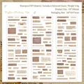 Vintage coffee theme waterproof PET stickers in earth tones for scrapbooking decor - 6 Sheets / Coffee Time