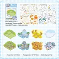 Holiday Carnival 3D miniature stickers set featuring 12 sheets of PET and card paper - Holiday Carnival Collection Set