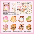 3D miniature DIY cat cafe sticker set with 12 sheets of PET and cardstock scenery - Domi Workshop Collection Set