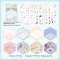 3D miniature home DIY sticker kit with pastel bedroom and kitchen scenes for scrapbooking - Wonderful Home Collection B Set