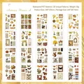 Autumn-themed vintage stickers set with 20 pieces featuring flowers and butterflies - All Things Series - Autumn Flower Scenery (5943504921255)