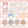 3D miniature DIY sticker set featuring art galleries and library themes for scrapbooking - Popular Venues Collection B Set