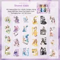 Set di 6 nastri adesivi PET Sweet Time con illustrazioni vintage di ragazze per decoro - Tempo Dolce