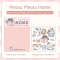 DIY cat themed 3D epoxy stickers and sticky note set for creative journals - Home Cat
