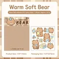 3D epoxy stickers featuring Warm Soft Bear illustrations for creative DIY phone case decor - Warm Soft Bear