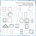 Blaue und lila PET-Aufkleber im Filmstil für DIY-Scrapbooking und Dekorationen - Blaues Einfrieren