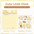3D epoxy resin stickers featuring cute yellow chick patterns for DIY phone case and journals - Cute Chicken