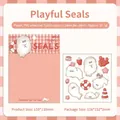 3D epoxy resin seal sticker with a cute cartoon design for DIY phone case and planners - Playful Seal