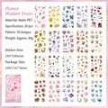 Floral PET sticker set Flower Shadow Years edition with 20 unique matte patterns - Appreciating Nature Series - Flower Shadow Years (20 Sheets)