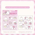 3D epoxy strawberry rabbit stickers for DIY phone cases and creative journaling - Strawberry Bunny
