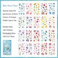 Floral PET sticker set in blue water ripple theme for scrapbooking and creative journals - Appreciating Nature Series - Blue Wave Time (20 Sheets)