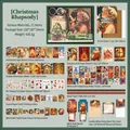 Christmas Rhapsody stationary gift set featuring vintage stickers and notebook - Christmas Rhapsody