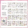 Light Pace series PET stickers set with 20 sheets of aesthetic lifestyle illustrations - Light Pace