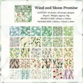 Lot de 30 papiers décoratifs vintage floraux avec lys et roses pour scrapbooking - Promesse de Vent et de Lune