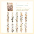 Set di 20 adesivi decorativi in PET floreali vintage con gigli e rose eleganti - Prosa di Fili d'Oro