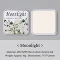 Vintage floral ink pad Moonlight edition with white sponge for scrapbooking decoration - Moonbeam