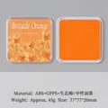 Brocade Orange ecological cotton ink pad for retro scrapbooking and rubber stamps - Brocade Orange