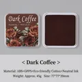Vintage square dark coffee ecological cotton ink pad for retro scrapbooking and stamps - Dark Coffee
