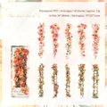 Set di 10 adesivi floreali in PET in stile vintage per decorazioni scrapbooking - Tramonto di Campsis
