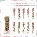 Rose Dream waterproof PET long floral stickers with vintage climbing roses for scrapbooking - Rose Dream