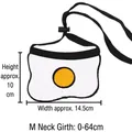 Adjustable cartoon fried egg pet bib for medium dogs, size M 10x14.5cm - Fried Egg