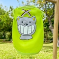 Détail de la veste néon pour chien avec motif dessin animé et ruban sur cintre perle - S / Vert (Souris à Grosses Dents)