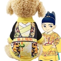 Funny emperor dragon print pet hoodie for dogs and cats with imperial yellow design - XS / Chinese Palace Emperor Costume