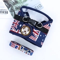 Dettaglio della pettorina per cani bandiera australiana con fodera in rete traspirante - Stile Con Motivo Union Jack