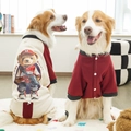 Pulls chauds en polaire pour Golden Retriever et Labrador, coloris crème et bordeaux - XS / Manches Bordeaux