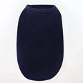 Dark blue cotton pet vest for dogs and cats featuring a minimalist sleeveless round neck design - 100% Cotton Vest Pure Navy Blue / Xs Chest Circumference 30cm Back Length 17cm