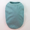 Teal cotton pet vest for small dogs and cats featuring a sleeveless pullover design - 100% Cotton Vest Pure Gray-blue / Xs Chest Circumference 30cm Back Length 17cm