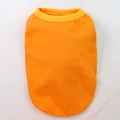Bright orange dog vest for small pets with elastic knit fabric and round neck - Orange Cotton Vest / Xs Chest Circumference 30cm Back Length 17cm