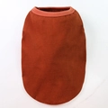 Deep brown cotton pet vest with premium knit texture and round neck for dogs and cats - 100% Cotton Vest With Pure Embroidery Red / Xs Chest Circumference 30cm Back Length 17cm