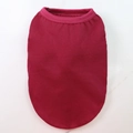 Dark red cotton pet vest for dogs and cats with premium stitched round neck design - 100% Cotton Vest In Juice Red / Xs Chest Circumference 30cm Back Length 17cm